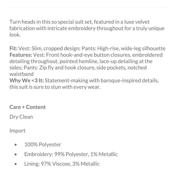 Free People Sign Of The Times Vest Suit Set - Picture 11 of 12